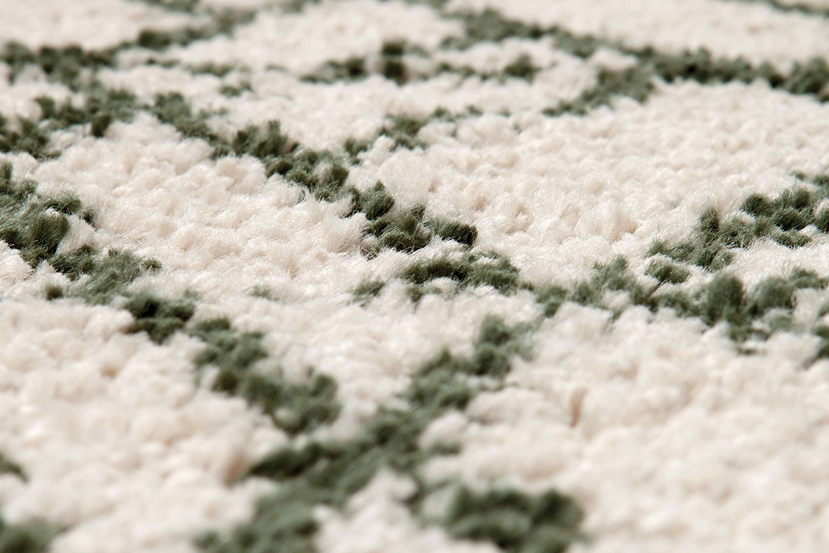 Alfombra moderna beige y kaki 160 x 230 cm PALMERAIE