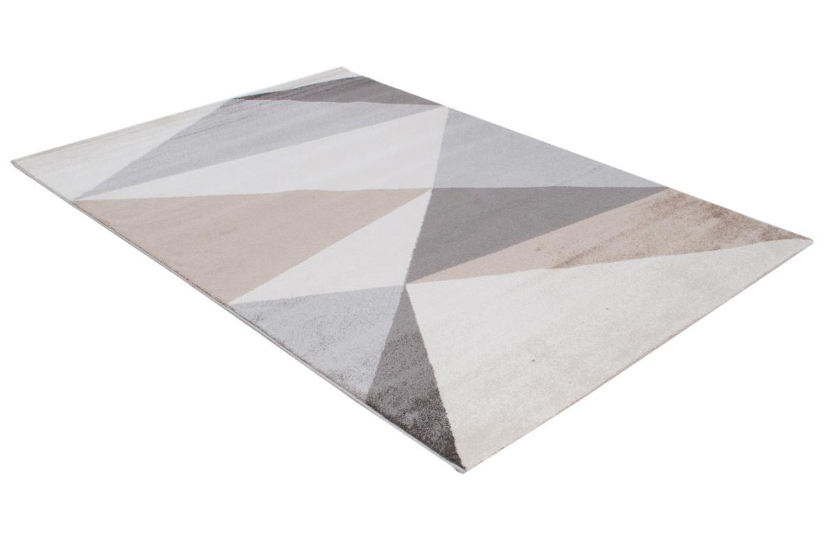 Alfombra moderna blanca, beige y gris 160 x 230 cm TAPEZI