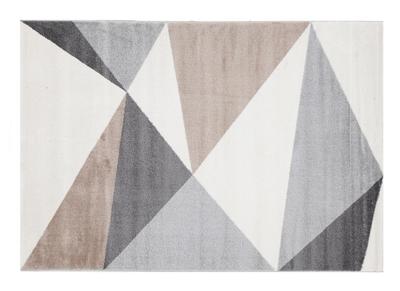 Alfombra moderna blanca, beige y gris 160 x 230 cm TAPEZI