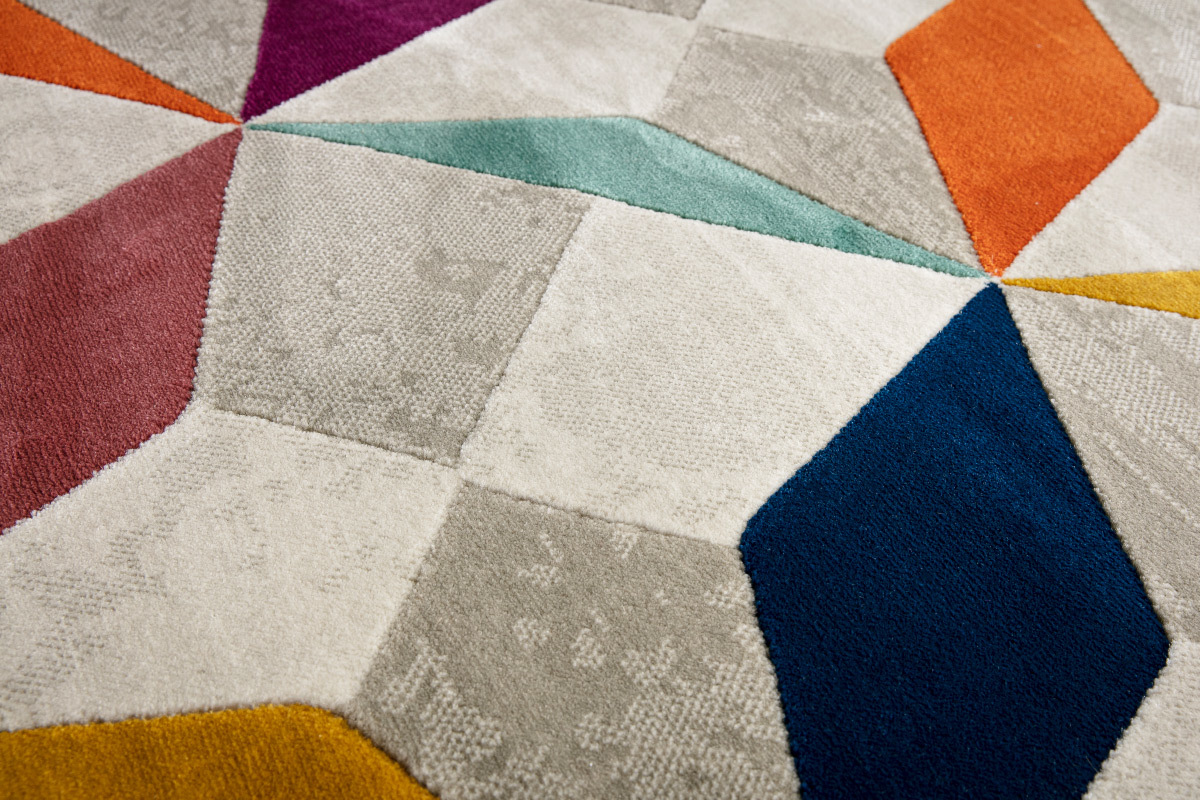 Alfombra multicolor 160 x 230 cm DAUDET