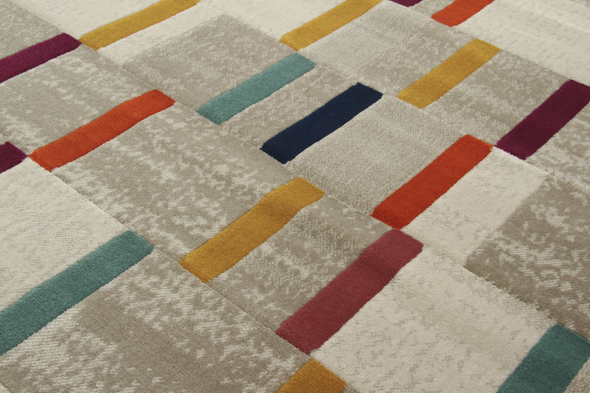Alfombra multicolor 160 x 230 cm GIRARD