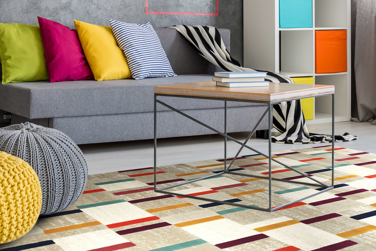 Alfombra multicolor 160 x 230 cm GIRARD