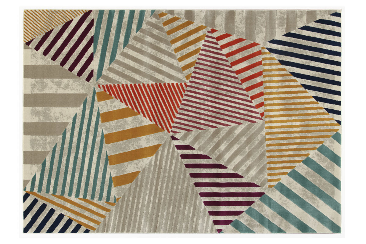 Alfombra multicolor 160 x 230 cm TRIANGLE