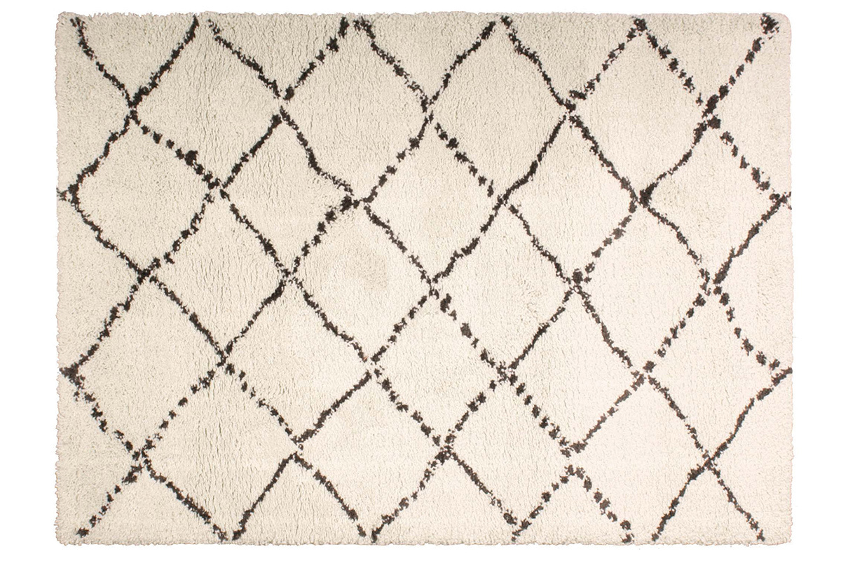 Alfombra polipropileno crema 120 x 170 BERBERE