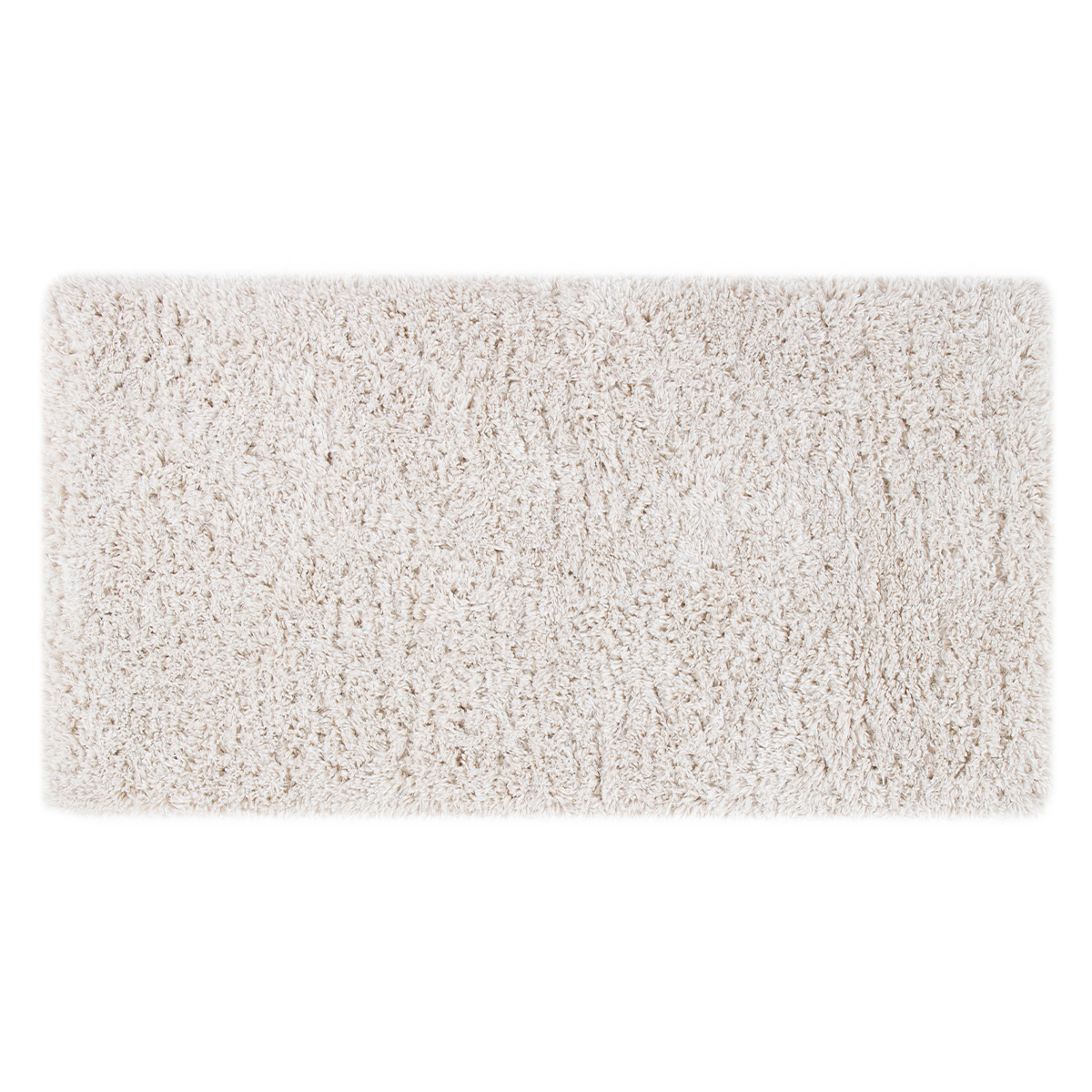 Alfombra reciclada de pelo largo color marfil 160 × 230 cm AIMEE