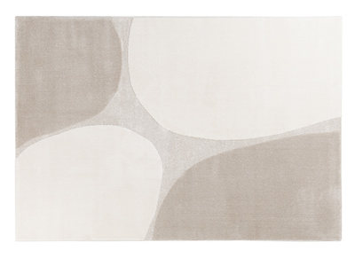 Alfombra rectangular beige 160 x 230 cm LUMA