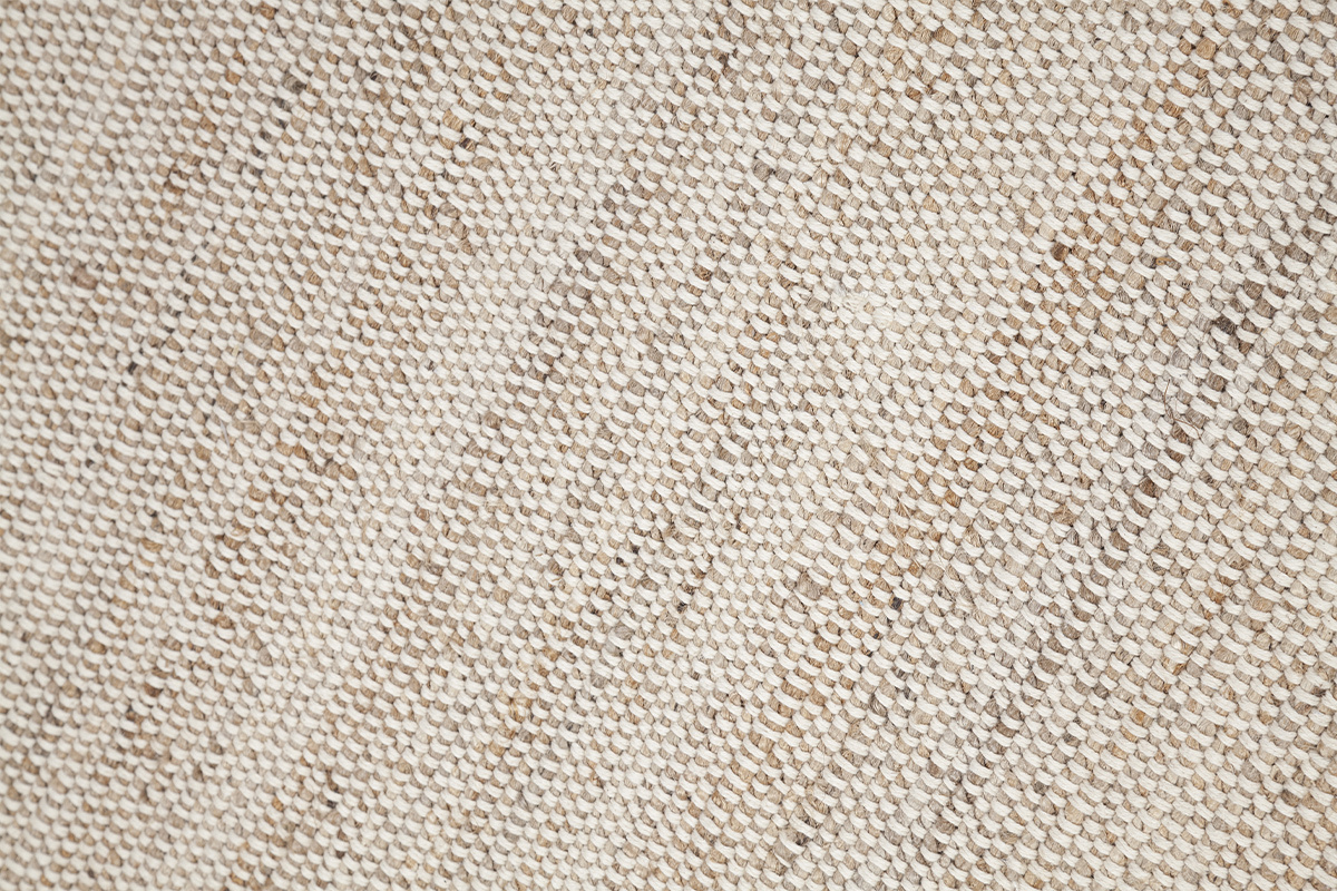 Alfombra rectangular beige de yute y algodn tejidos 160 x 230 cm CAMAO