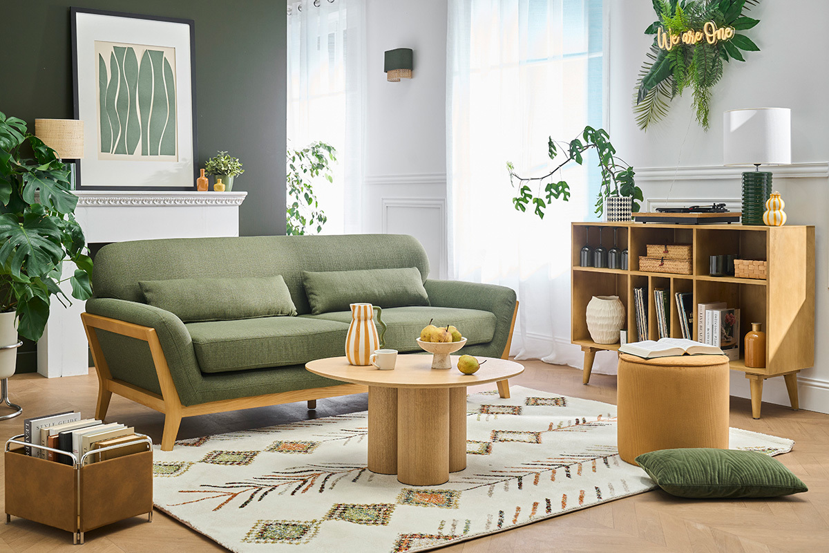 Alfombra rectangular con motivos bereberes multicolores 160 x 230 cm SPELL