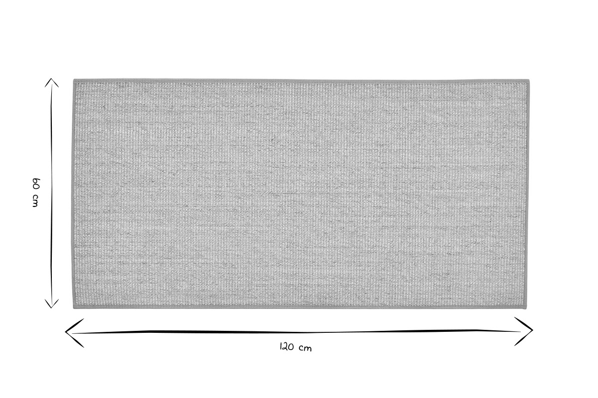 Alfombra rectangular de sisal y yute 60 x 120 cm JOTA