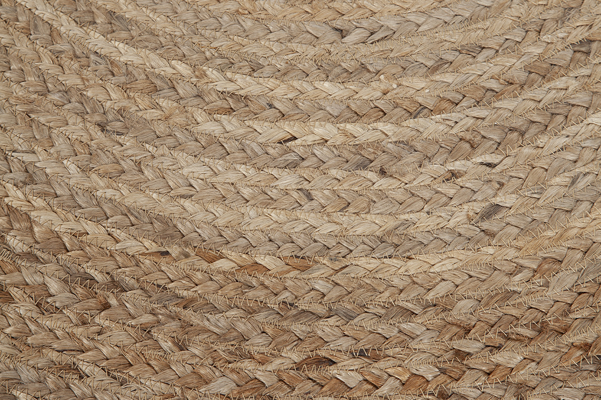 Alfombra redonda de yute natural D120 cm MATA