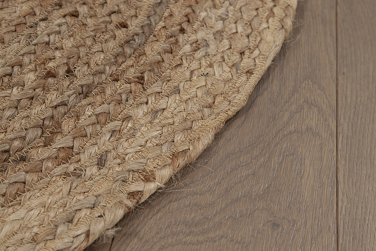 Alfombra redonda de yute natural D120 cm MATA
