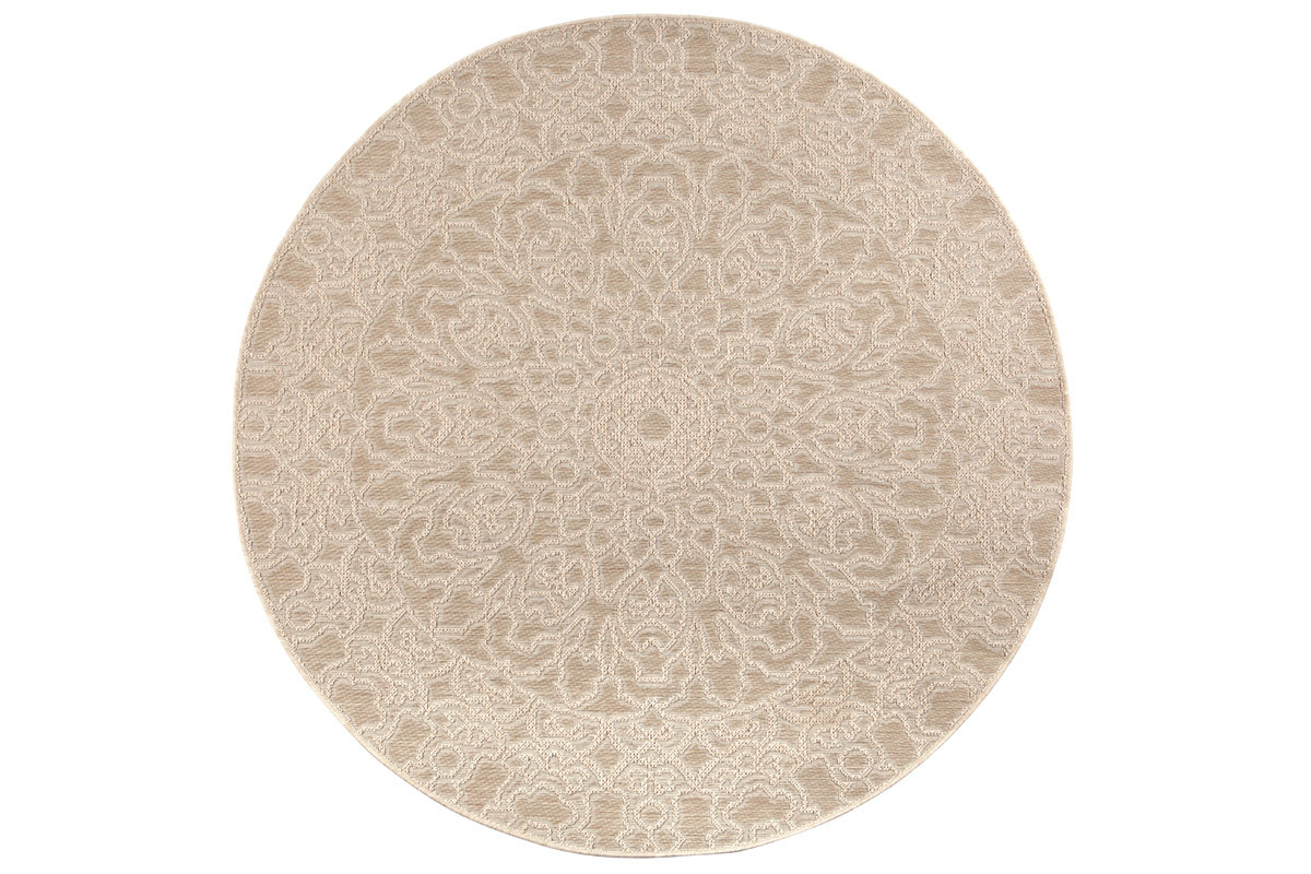 Alfombra redonda natural 160 cm MOZAIC