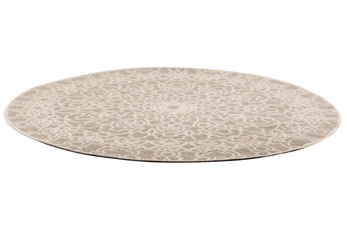 Alfombra redonda natural 160 cm MOZAIC