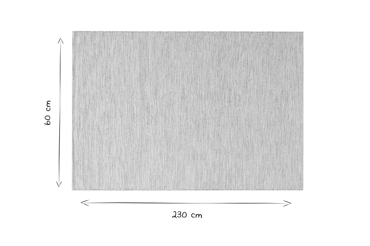 Alfombra tejida a mano blanca jaspeado 160נ230cm SIMBEL
