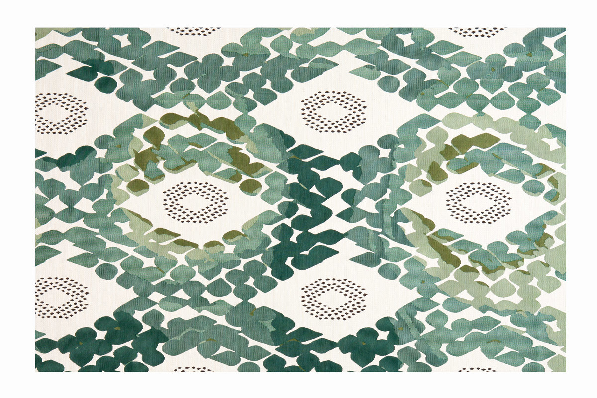 Alfombra verde esmeralda polipropileno 120x170cm PALMYRE