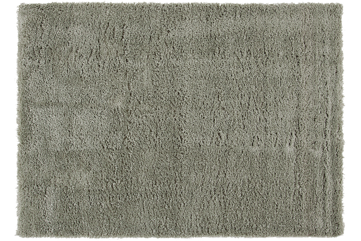 Alfombra verde gris�ceo 160x230 cm PLUMA