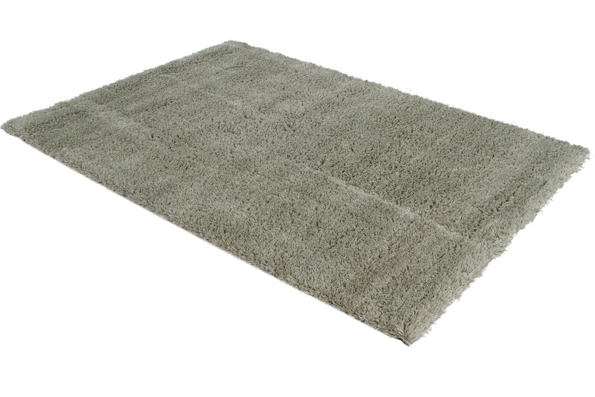 Alfombra verde gris�ceo 160x230 cm PLUMA