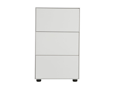 Almacenaje de despacho blanco mate 45x40 3 cajones MARK - Almacenaje de despacho blanco mate 45x40 3 cajones MARK