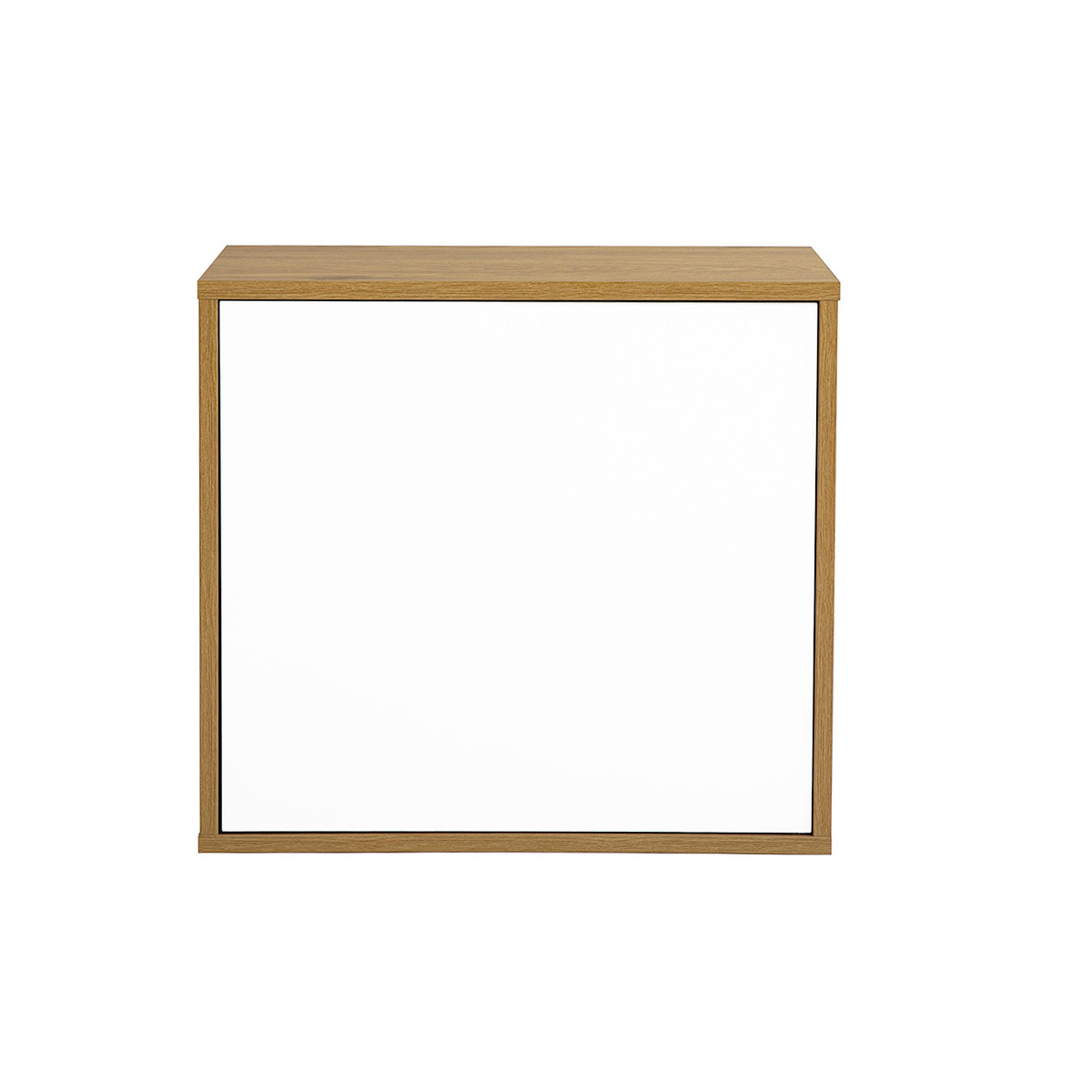 Almacenaje mural acabado blanco y madera clara roble L55 cm FLEXO