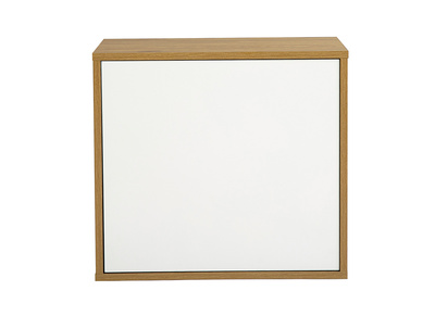 Almacenaje mural acabado blanco y madera clara roble L55 cm FLEXO