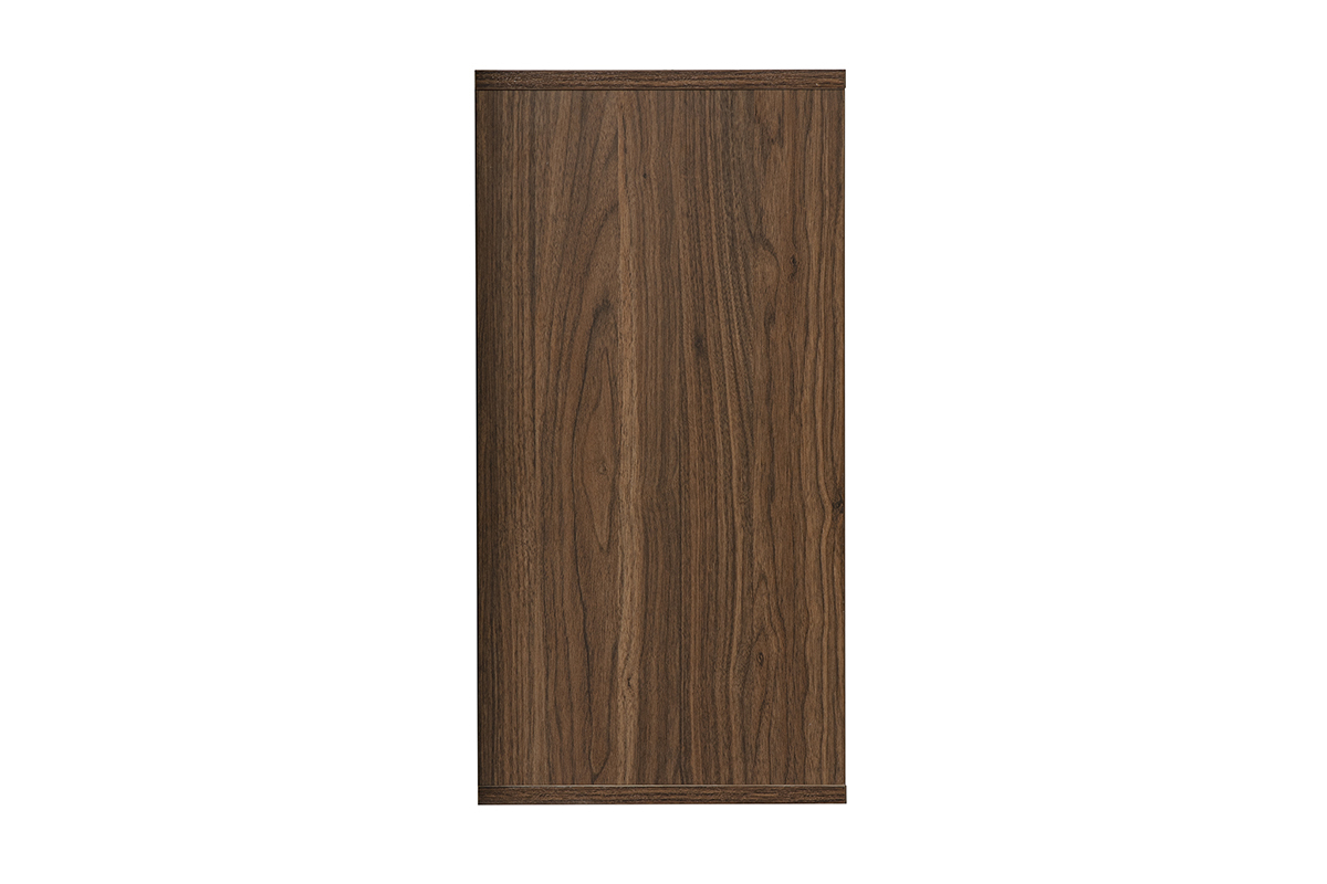 Almacenamiento mural acabado de madera oscura nogal L30 cm FLEXO, vista de perfil