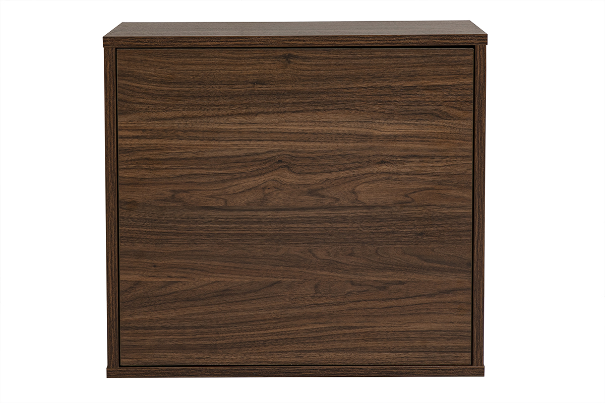 Almacenamiento mural acabado madera oscura nogal L55 cm FLEXO, vista frontal