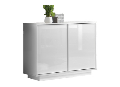 Aparador 2 puertas blanco lacado brillante L92 cm COMO