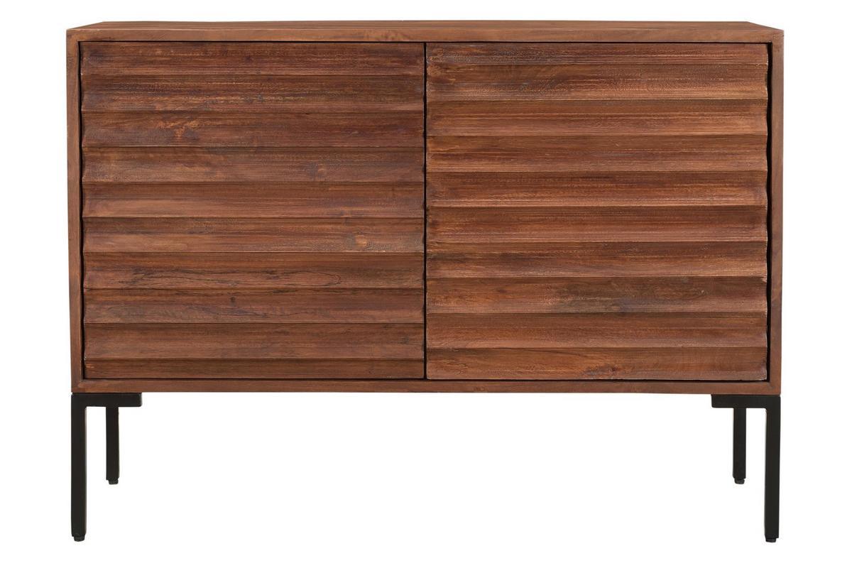 Aparador 2 puertas en mango macizo y metal ONDA