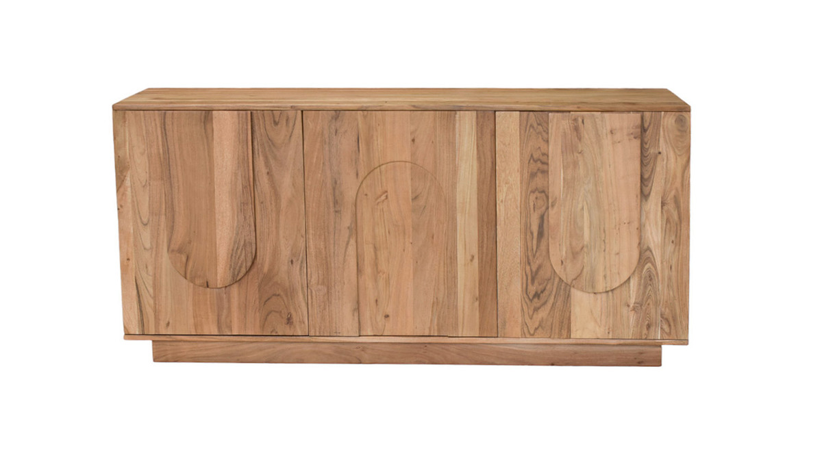 Aparador 3 puertas de madera maciza grabada 160 cm ARK
