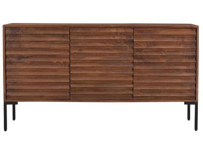 Aparador 3 puertas en mango macizo y metal ONDA