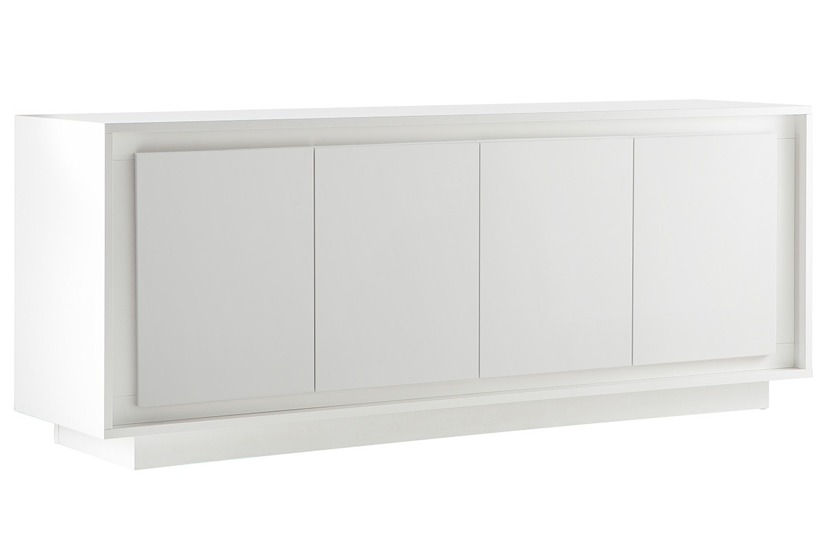 Aparador 4 puertas moderno blanco LAND