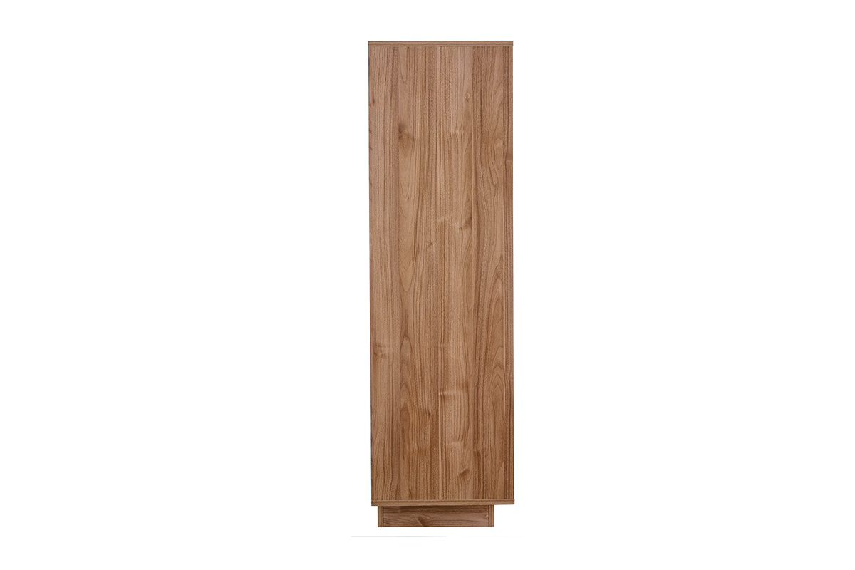 Aparador alto de diseo de 4 puertas con acabado de roble COMO