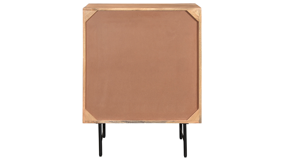 Aparador alto en mango macizo con puertas en relieve L70 cm AGRA
