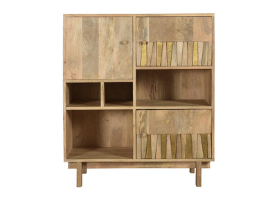 Aparador alto mango y lat&oacute;n ZAIKA