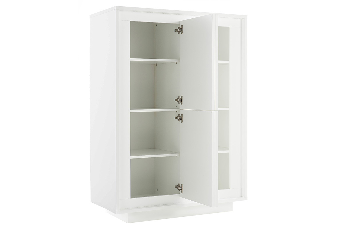 Aparador alto moderno 4 puertas blanco LAND