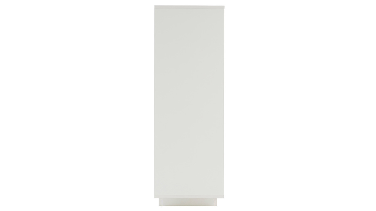 Aparador alto moderno 4 puertas blanco y decoracin cemento LAND