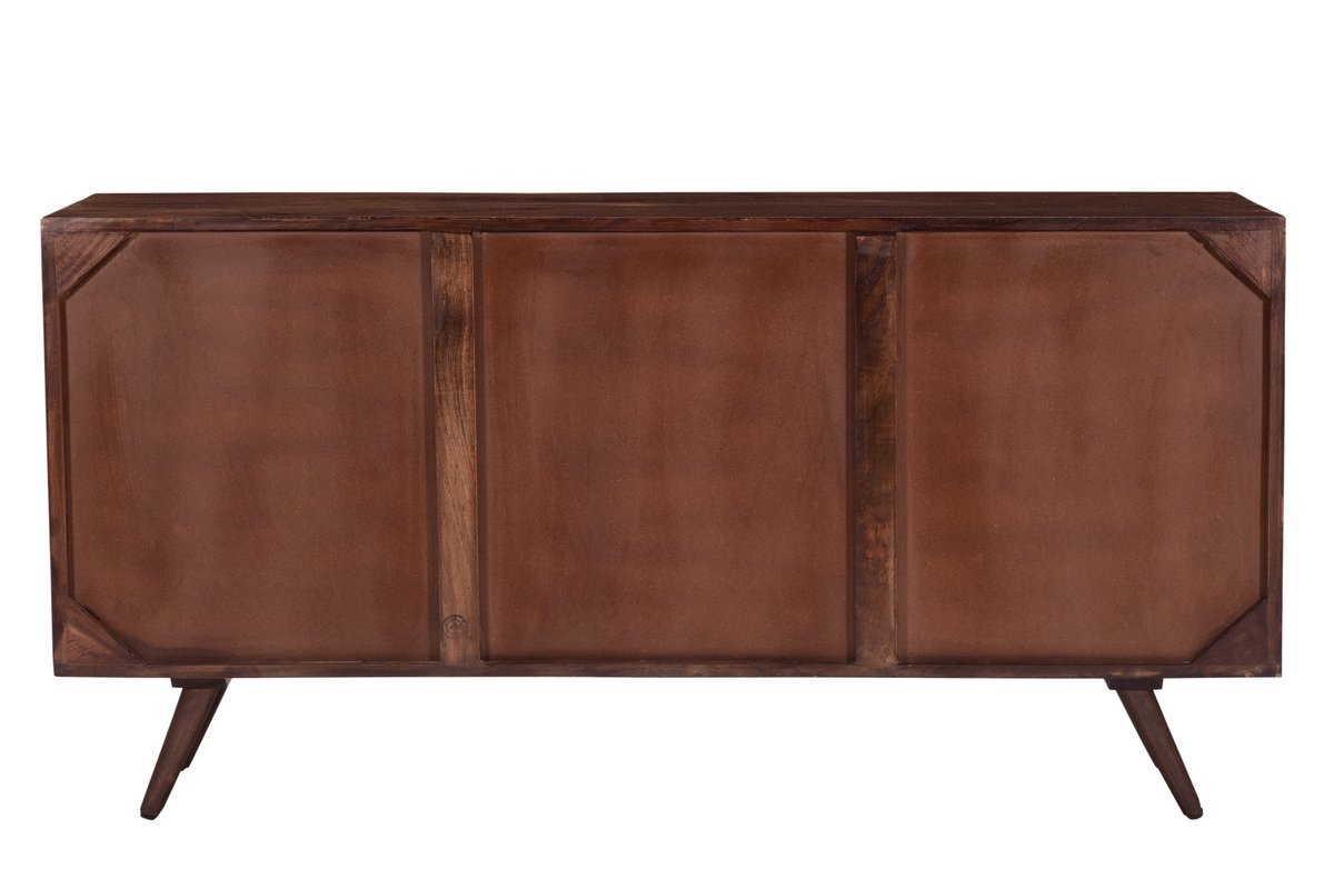 Aparador de 4 puertas en madera maciza de mango 138 cm REKHA