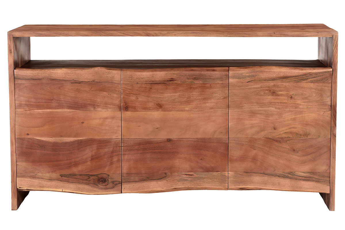 Aparador de madera maciza con 3 puertas 150 cm BOHEMIAN