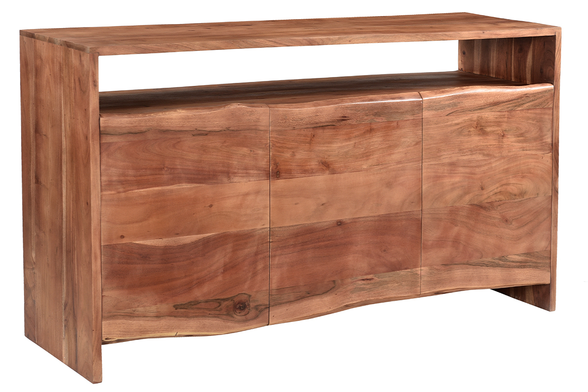 Aparador de madera maciza con 3 puertas 150 cm BOHEMIAN