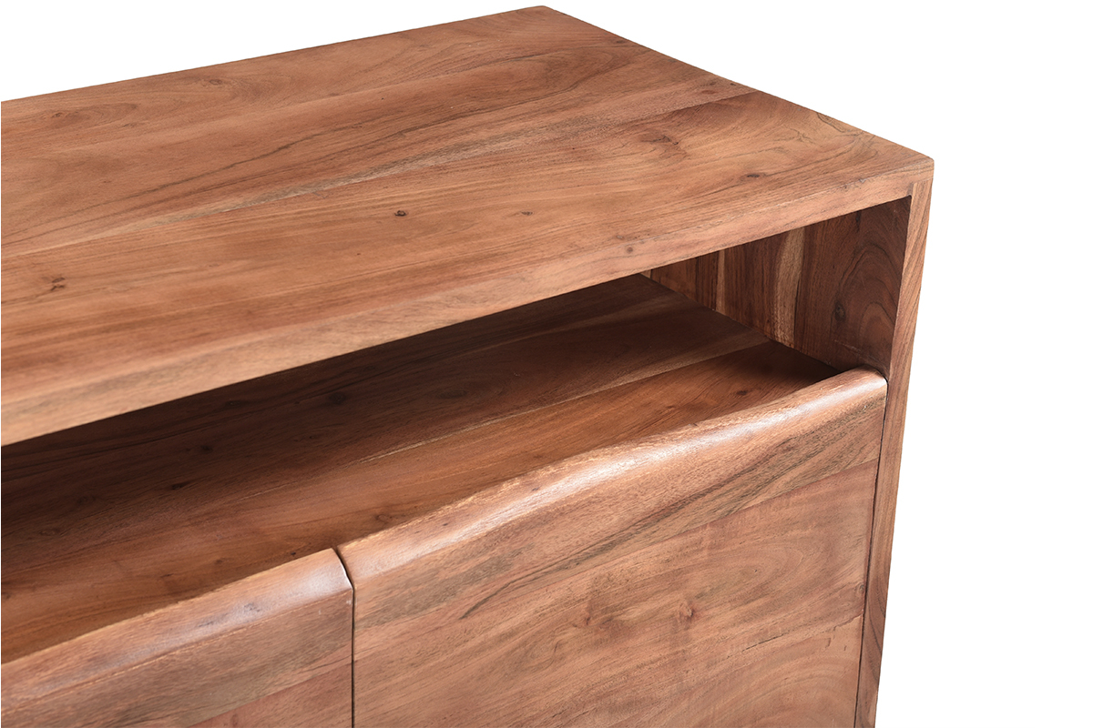 Aparador de madera maciza con 3 puertas 150 cm BOHEMIAN