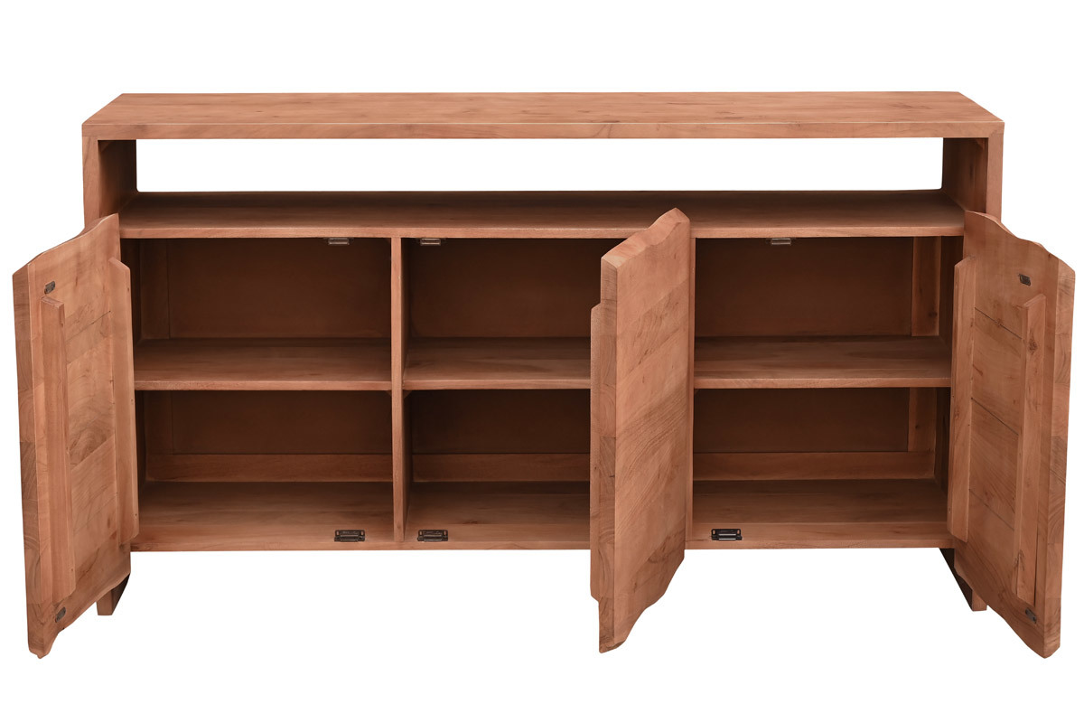 Aparador de madera maciza con 3 puertas 150 cm BOHEMIAN