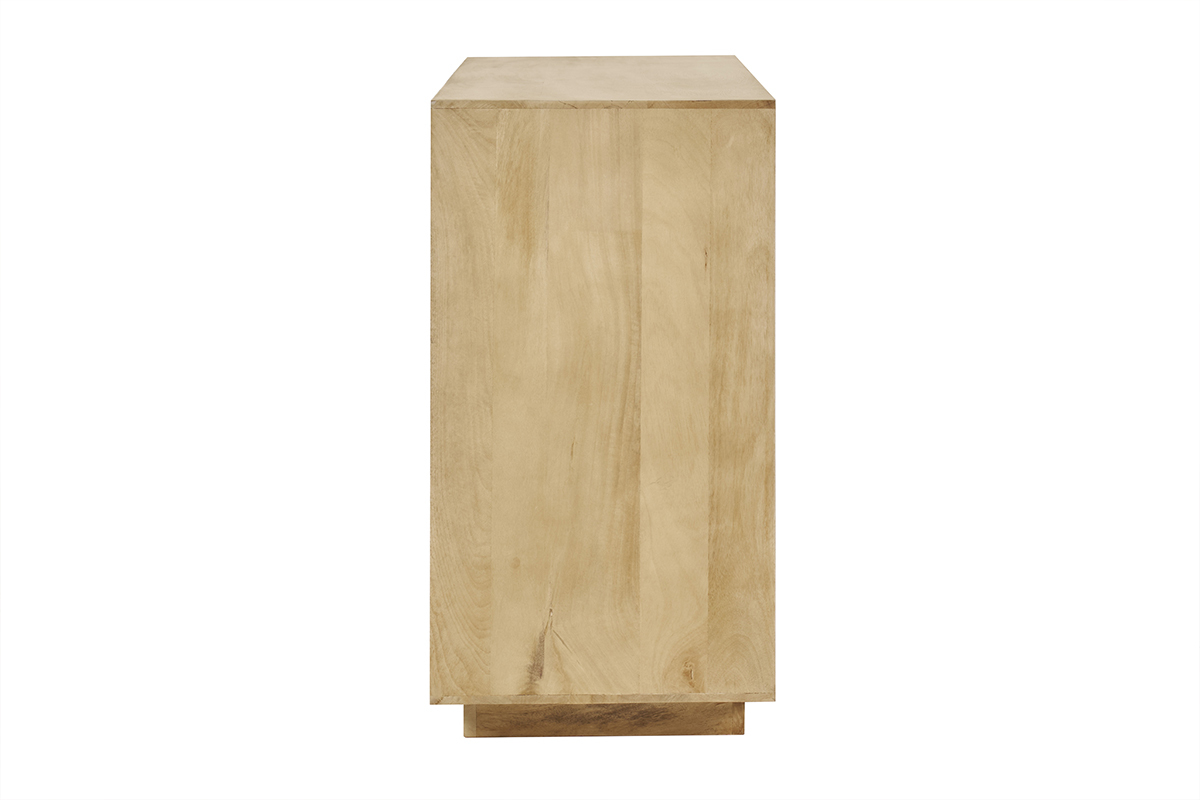 Aparador de madera maciza de mangos 3 puertas L160 cm MATCHA