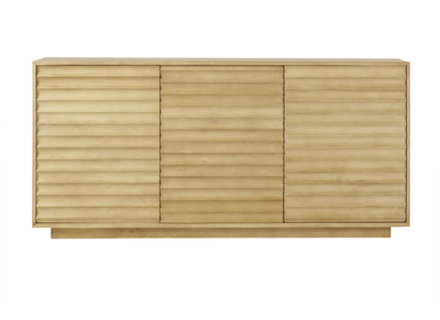 Aparador de madera maciza de mangos 3 puertas L160 cm MATCHA