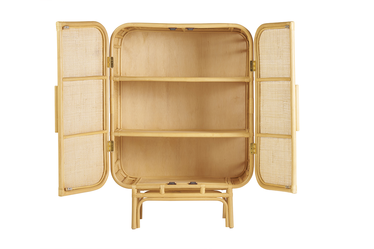 Aparador de ratn de 2 puertas L80 cm LUWAK
