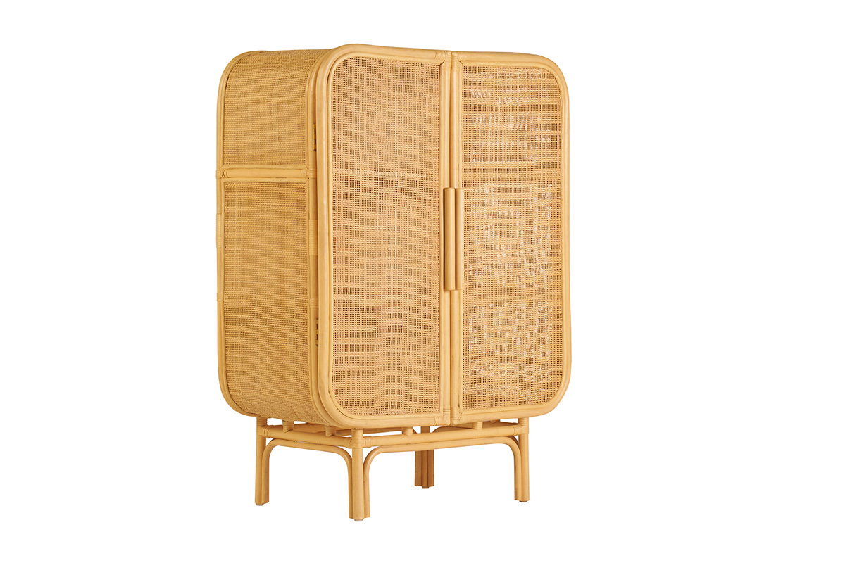 Aparador de ratn de 2 puertas L80 cm LUWAK