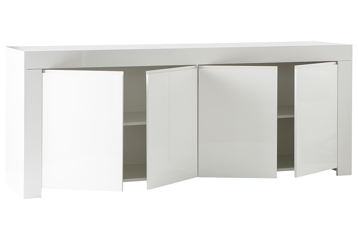 Aparador diseno 4 puertas lacada blanco ERIA