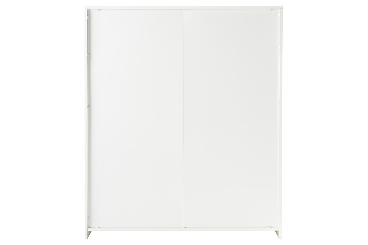 Aparador diseo cuadrado 4 puertas lacado blanco ERIA