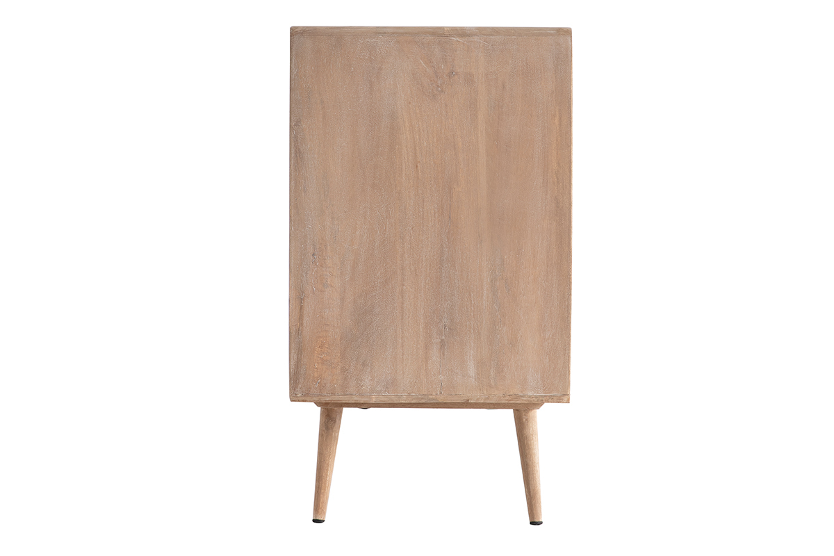 Aparador en madera de mango y rejilla trenzada ACANGE