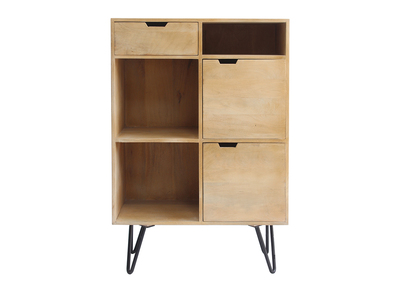 Aparador en mango y metal negro VIBES