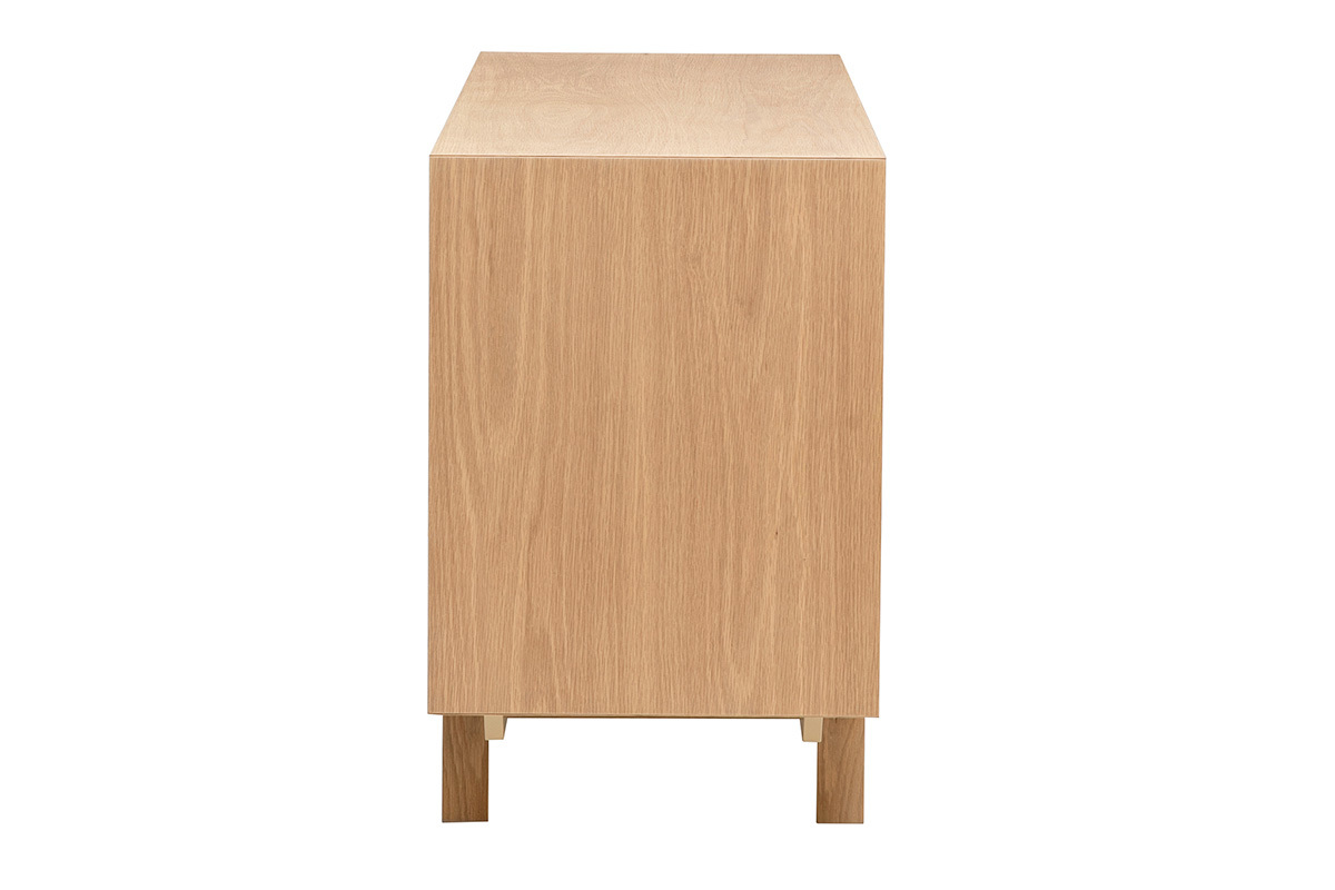 Aparador escandinavo de madera clara 2 puertas L120 cm SID